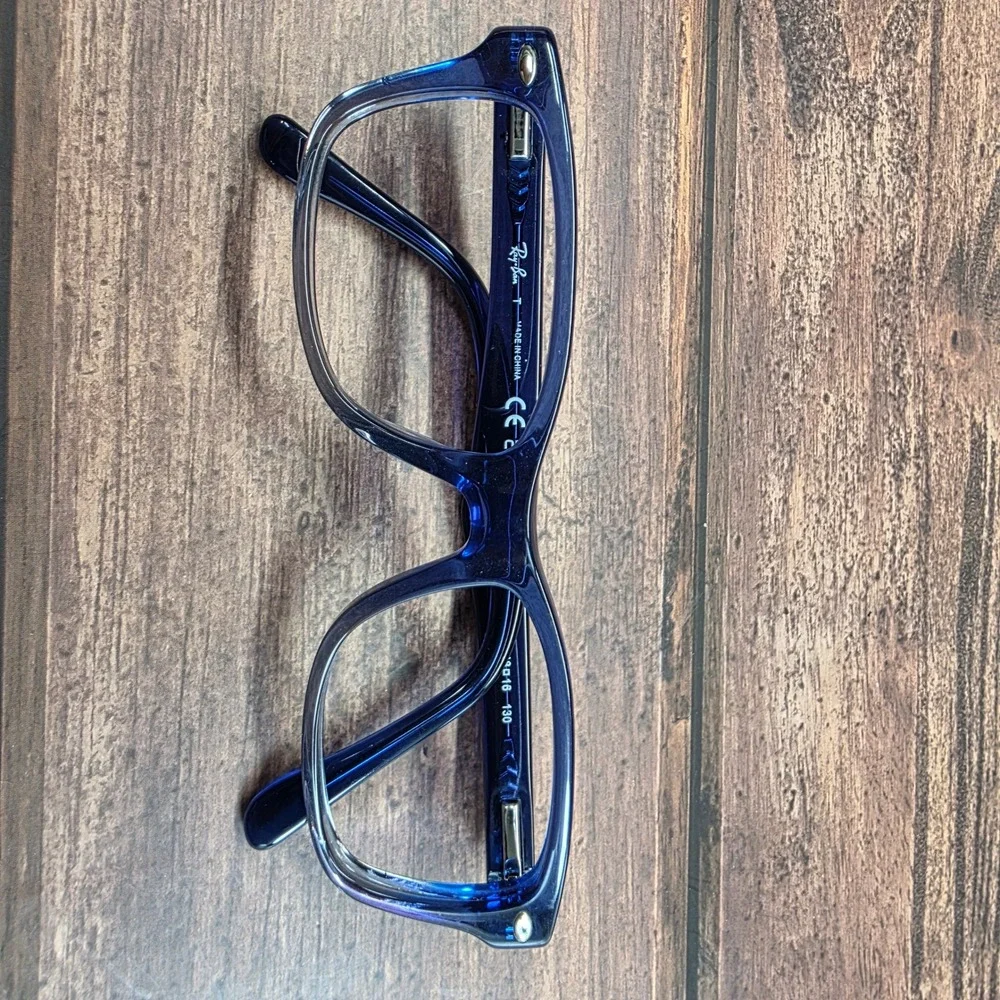 Ray-Ban RB 1531 3647 Blue Gradient Rectangular Eyeglasses Frames 48-16-130 kids